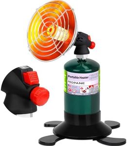 Portable Propane Heater for Camping, Outdoor Gas Space Patio Garage Heater, Self Ignition Radiant Cordless High Heat Output Big Heaters Foldable Tank Holder for Winter Tent Hiking Ice Fishing Hunting