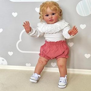 iCradle Reborn Dolls Reborn Toddler Dolls Girl Realistic Reborn Baby Dolls 26 Inch Lifelike Weighted Reborn Doll Cloth Body Set for Kids Age 3+