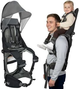 WIPHA Hiking Backpack Carrier, Lightweight Toddler Shoulder Carrier with Sun Shade, Saddle Toddler Backpack for Kids 6 Months to 2 Years Old
