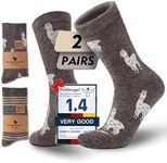 Juclise Alpaca Wool Crew Socks for 