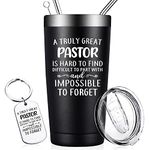 DOEARTE Pastor Gifts for Men - Pastor Appreciation Gifts - A Truly Great Pastor is Hard to Find - Thank You, Christmas, Religious, Christian Gifts for Pastor - 20oz Tumbler