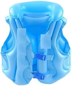 Drauss Inflatable Life Jacket Swimming Pool Gear for Kids Swimming Vest (Large)