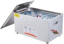 GarveeTech 7.9Gal Industrial Ultrasonic Cleaner Machine, 40kHz Ultrasonic Cleaner with Digital Timer & Heater, 30L Ultrasonic Cleaning Machine for Wrench Tool Part Cleaning, 10 Transducers Total 1100W