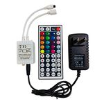 LED Light Remote Controller IR Receiver Led Light Adapter Connector Set DC 12V 2A Power Supply Plug Adapter for 5050 2835 3528 Strip Lights