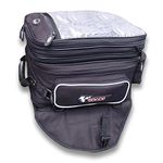 GEARS Explorer Motorcycle Tank Bag | 3-Level Magnetic Luggage Convertible to Backpack, Includes Waterproof Rain Cover