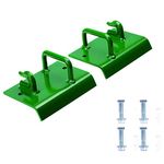 OneChoi Tractor Bucket Hooks, Bolt on Grab Hooks G70 Grade, Tow/Grab Handles, Tow Hook Bolts with Curved Edge for John Deere Bucket 2 PCS (Heavy Duty Bucket 2.5“ Bolt)