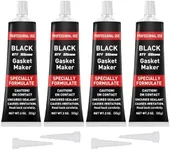 RTV Silicone Gasket Maker, High Temp Silicone Resist Oil, Anti-Freeze RTV Silicone Sealant for Engines, Gearboxes, Pumps, Superchargers (Black, 340g)