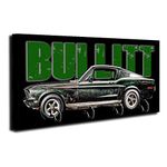 Brotherhood 1968 Bullitt Mustang Steve McQueen Key Holder Organizer Wall Mount Rack for Holders The Home Keys Ring Decorative Hangers Decor Hook Hanger