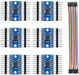 DIANN 6pcs TXS0108E Logic Level Module 8 Channel Bi-Directional High-Speed Full Duplex Shifter 3.3V 5V Module with Cable