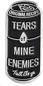 Awgusu Premium Quality Women Men Can Shape Enamel Tears of Mine Enemies Lapel Button Pin Badge Brooch Gift for Scarf, Tie, Hat, Coat or Bag