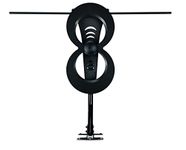 Antennas Direct ClearStream 2MAX Indoor Outdoor TV Antenna, UHF VHF, Multi-Directional, 60+ Mile Range, 4K 8K UHD NEXTGEN TV – w/ 20-inch Mast (Black)