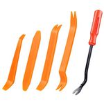 5 Pcs Trim Removal Tools, Pry Tools, Car Pry Tool Kit, Car Panel Door Audio Radio Stereo Removal Tools, Auto Clip Fastener Remover Pry Tool Set