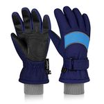 Unigear Kids Ski Gloves, Waterproof Winter Cold Weather Snowboard Snow Gloves, Fit Both Boys & Girls