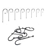 BZS Aberdeen Hooks Constructed with High Carbon - Japanese Aberdeen Hooks for Cod, Flatfish, Bass and Tie Rigs for Sea Fishing, Pack of 100