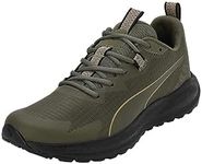 PUMA Unisex Twitch Runner Trail Street Running Shoe, Olive Black, 37 EU, Puma Olive PUMA Black, 10 US