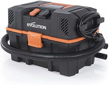 Evolution Extractor de polvo de aspirador en húmedo y seco R15VAC con toma de fuerza. Potente motor de 1000 vatios. Función de aire dual