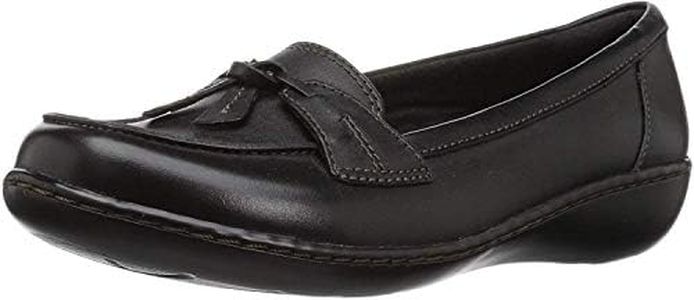 Clarks Women's Ashland Bubble Slip-On Loafer, Black, 10