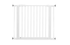 BabyDan Perfect Close, Pressure Fit Stair Gate, Covers openings between 77.3-97.1 cm/30.5-38.2 inches, Baby Gate/Safety Gate, White, Made in Denmark - (Pet Gate/Dog gate)