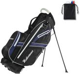 Golf Stand Bag, Lightweight Golf Bag with 8-Way Top Dividers, Golf Bag for Men & Women with Adjustable Dual Strap, Rain Cover, Cooler and Golf Accessory Kit