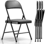 Nazhura 4 Pack Folding Chairs with 