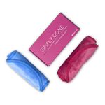 Simply Gone Make Up Remover Cloth (2 Pack). Reusable Microfibre Face Cloth removes all makeup, even waterproof mascara. Ideal for Sensitive Skin (Blue & Pink)