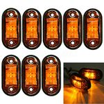 MACHSWON 8PCS Side Marker Led Trailer Truck Lorry Recovery Position Lights Lamps for ars, trailers, trucks12/24V