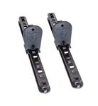 Attwood 11940-2 Universal Adjustable Kayak Foot Pegs/Foot Brace with Trigger Lock, Black Finish, Set of 2, 15 Inches