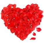 1200pcs Rose Petals , Flower Artificial Rose Flowers, No-Taste Emulation Silk Rose Petals ,Waterproof and Do Not Fade ,for Bed Romantic Decoration for Valentine's Day birthday, Confession Decoration