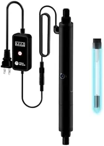 AquarMiracle U - VC Light for Aquarium with Timer, Amphibian in-Line & in-Tank U - V Green Bloom Clean Light, for Aquariums 75-120 Gallons(10W)