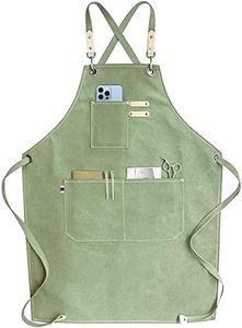 carrotez Adjustable Over sized Plus Size Canvas Apron with Pockets Men and Women Aprons, Mint, X-Large