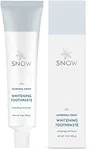 SNOW Nano-Hydroxyapatite Whitening Toothpaste - Oral Care with Kaolin & Hydroxyapatite - Non-GMO & Enamel Safe Teeth Whitening Toothpaste - Mint Flavor (Morning Frost)