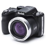KODAK Pixpro AZ421 - Digital Bridge Camera, 42X Optical Zoom, 24mm Wide-Angle, 16 Megapixels, 3" LCD, 720p HD Video, OIS, Li-ion Battery - Black