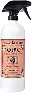 Cold Iron Wrinkle Release Spray 32 fl oz. Cranberry-Citrus. Plant Based Ironing Alternative. Fast, Easy to Use. Spray, Smooth, Hang. Award Winning Formula to Save You Time