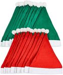 THE TWIDDLERS - 20 Santa Hats - Red