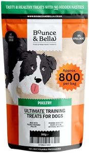 Grain-Free Dog Training Treats – 2 Pack: Poultry (2 x 500g, 1000g Total) | Crunchy, Hypoallergenic Bites for Training & Sensitive Stomachs | Bounce and Bella