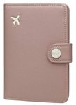 Zoppen RFID Blocking Travel Passport Holder Cadanian Passport Cover Slim Id Card Case (#33 Dusty Pink)