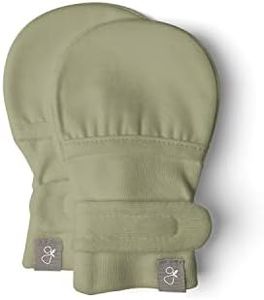goumikids Viscose Made from Bamboo Cotton Stay-On Mitts, 3-6m Artichoke Mitts