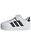 adidas Unisex-Baby Streetalk Elastic Lace, White/Black/Black, 10