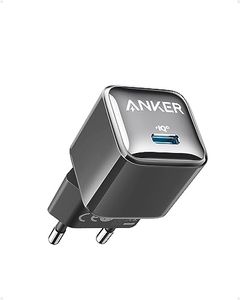 Anker 511 - Chargeur (Nano Pro) 20 W - PIQ 3.0 - Bloc d'alimentation USB-C - Compatible avec iPhone 13/13 Mini/13 Pro/13 Pro Max/12, iPad/iPad Mini, Pixel, Glace Noire - (câble Non Inclus)