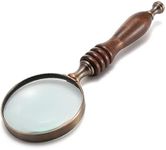 HYRZD 72mm Retro Magnifying Glass - 10X Magnification,glass Lens,no Distortion,ultra High Definition,the Best Reading Magnifier For The Elderly,perfect Low Vision Aid