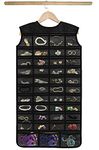 HOME CODIFY INDIA Non Woven Hanging Jewelry Organizer (Pack Of 1) (Pattern 3, Black)