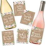 6 Mommy's First Milestone Stickers or Wine Labels, for Mom to Be, Funny Mom's First Moments After Having New Baby Girl or Boy, 1st Date Night with Dad & More