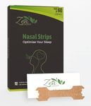 Zen Caddy Nasal Strips. Pack of 60 snoring aids for Men and Women. Optimise Your Sleep by Opening The Airways in Your Nose. Drug Free Anti-Snore Devices and Congestion Relief.