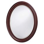 Howard Elliott Collection, Oval, Chocolate Brown George Mirror, 40110