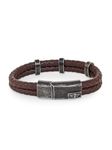 Police Twinlane Brown Bracelet For Men - PJ.25715BLC/02-S
