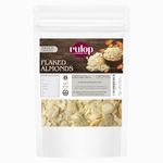 Rulop Flaked Almonds 1kg - 100% Natural Raw Sliced Blanched Almond Flakes 1 kg - Large Bulk Bag Premium Quality Blanch Almond Slices Slice Nut – Ideal for Baking Cakes Cereal Topper - Non GMO Vegan