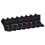 Saucony Women's Rundry Performance Super Lite No-Show Athletic Socks, Black Assorted (8 Pairs), M (Pack of 8)