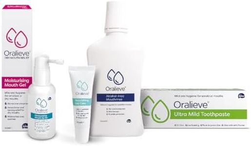 Oralieve Dry Mouth Starter Kit, Moisturising Mouth Spray, Moisturising Mouth Gel, Ultra Mild Toothpaste, Alcohol Free Mouth Rinse, Nourishing Lip Care, Dry Mouth Relief Products, Oral Care