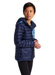 Burton Womens Evergreen Down Collar Insulator, Dress Blue/Blue Dailola Shibori, Large