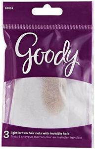 Goody Hair Net, Light Brown, 3-Count (Pack of 6)